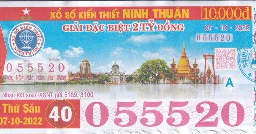 Mẫu vé xổ số Ninh Thuận và những thông tin cần biết về XSNT