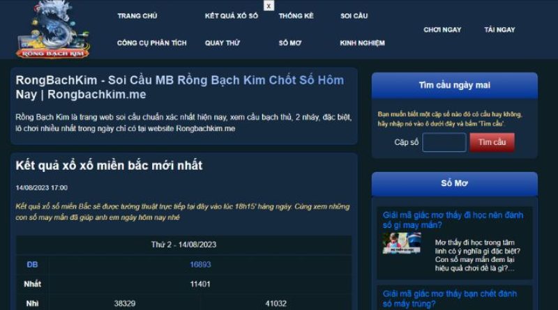 Rong bach kim|rongbachkim.me – Kinh nghiệm soi cầu từ cao thủ 