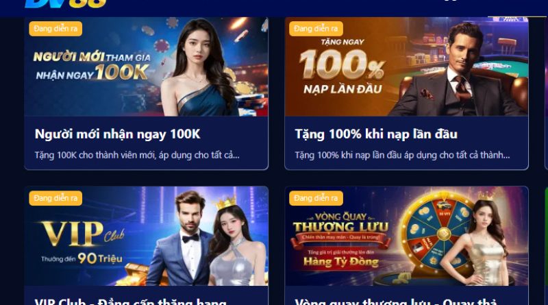 Cơ Hội Vàng Nhận Thưởng Tại DV88 Cho Cược Thủ